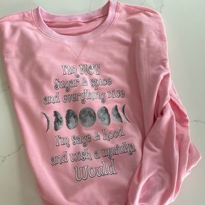 Sugar and Spice Pink Lightweight Crewneck